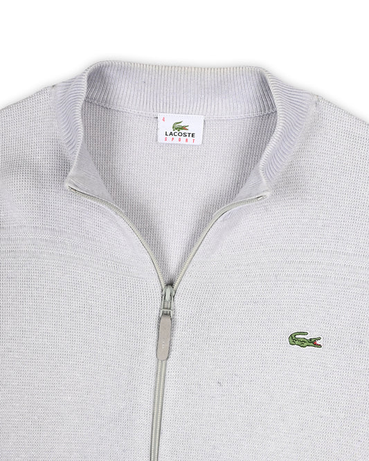LACOSTE ZIP-UP SWEATER - L