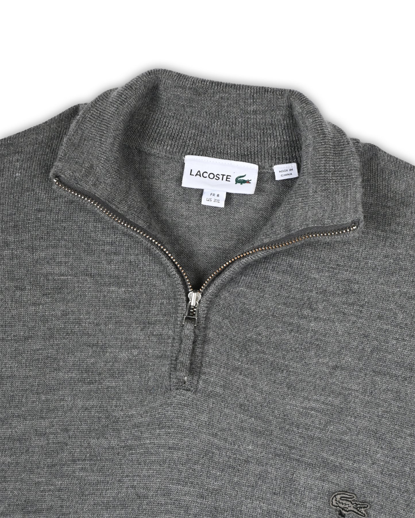 LACOSTE QUARTER-ZIP KNIT - XXXL
