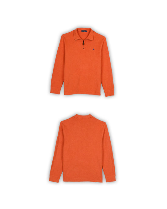 POLO RALPH LAUREN QUARTER-ZIP KNIT - L