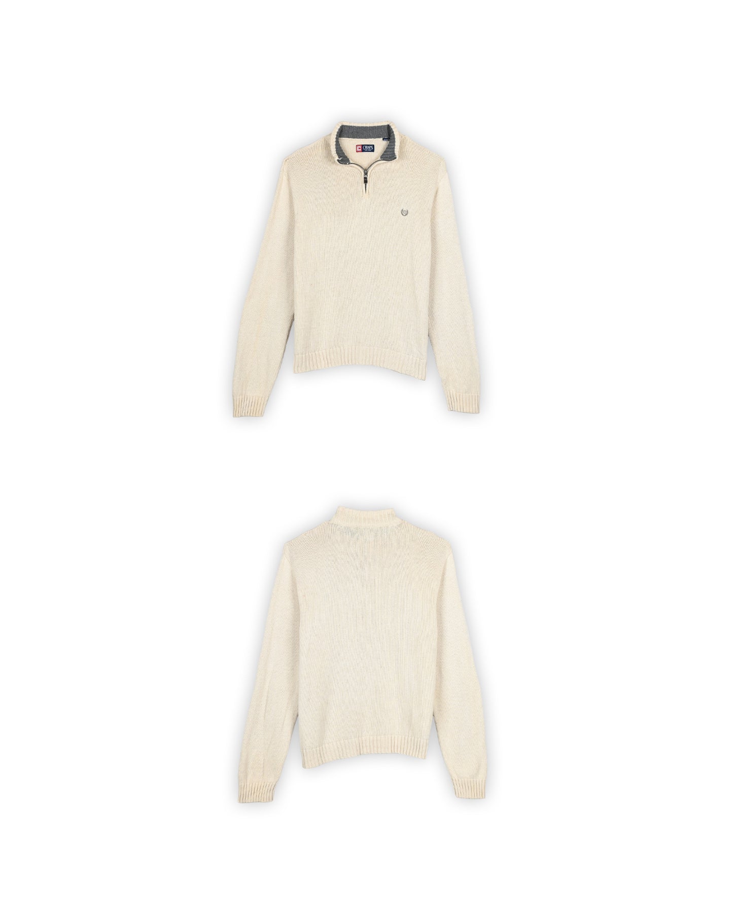CHAPS QUARTER-ZIP KNIT - XXL
