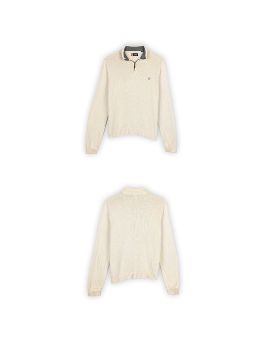 CHAPS QUARTER-ZIP KNIT - XXL