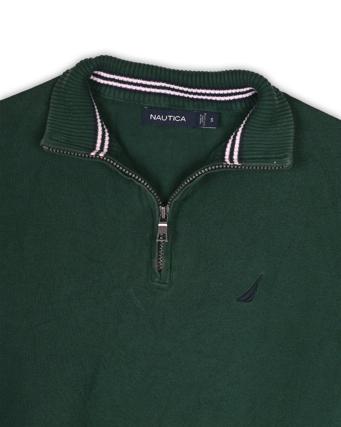 NAUTICA QUARTER-ZIP KNIT - S