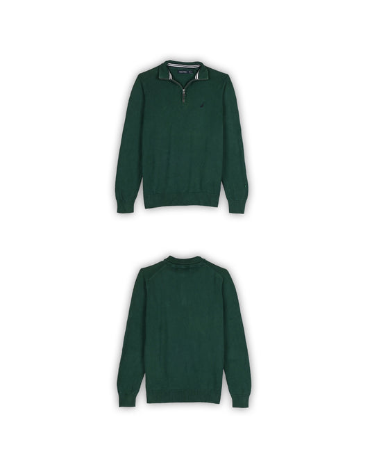 NAUTICA QUARTER-ZIP KNIT - S