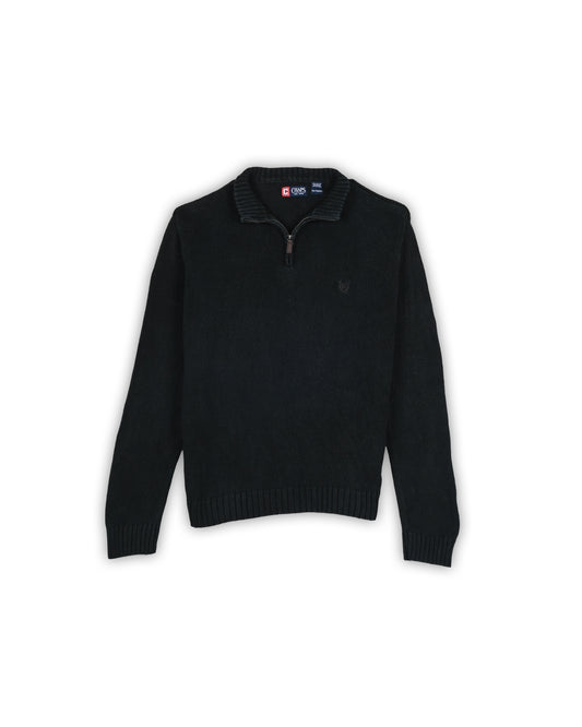CHAPS QUARTER-ZIP KNIT - XXL