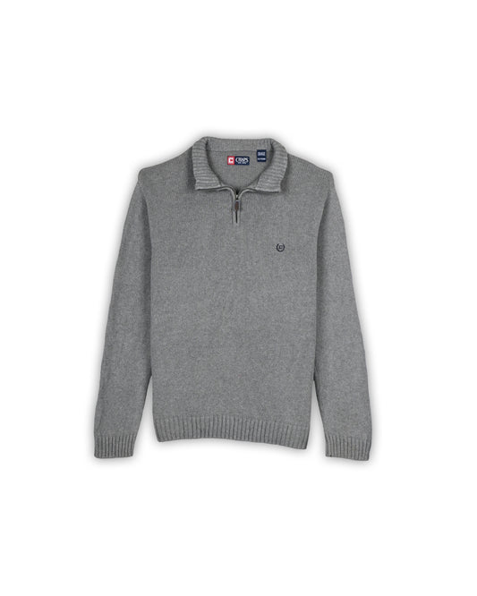 CHAPS QUARTER-ZIP KNIT - XXL