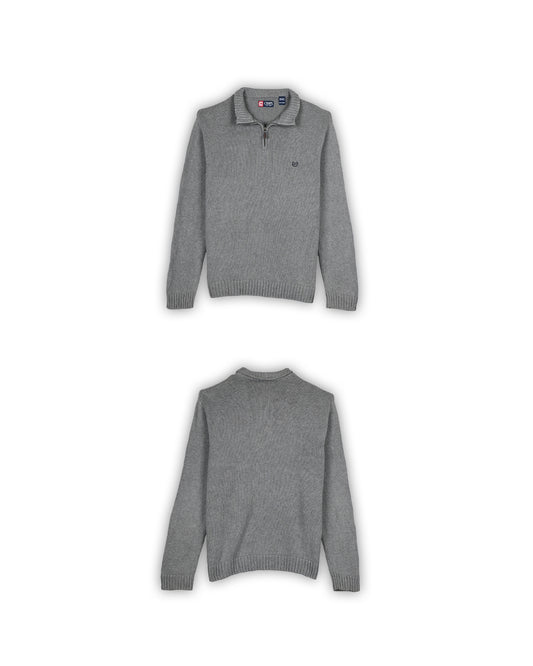 CHAPS QUARTER-ZIP KNIT - XXL