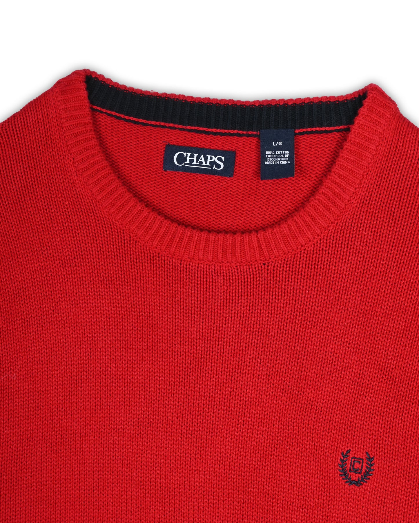 CHAPS SWEATER - L