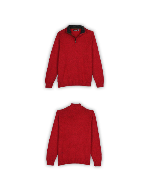 CHAPS QUARTER-ZIP KNIT - XXL