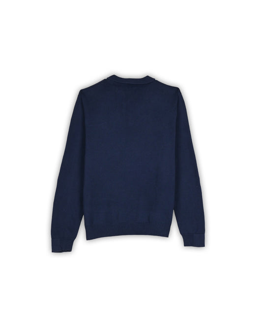 CHAPS QUARTER-ZIP KNIT - L