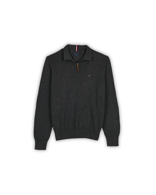 TOMMY HILFIGER QUARTER-ZIP KNIT - L