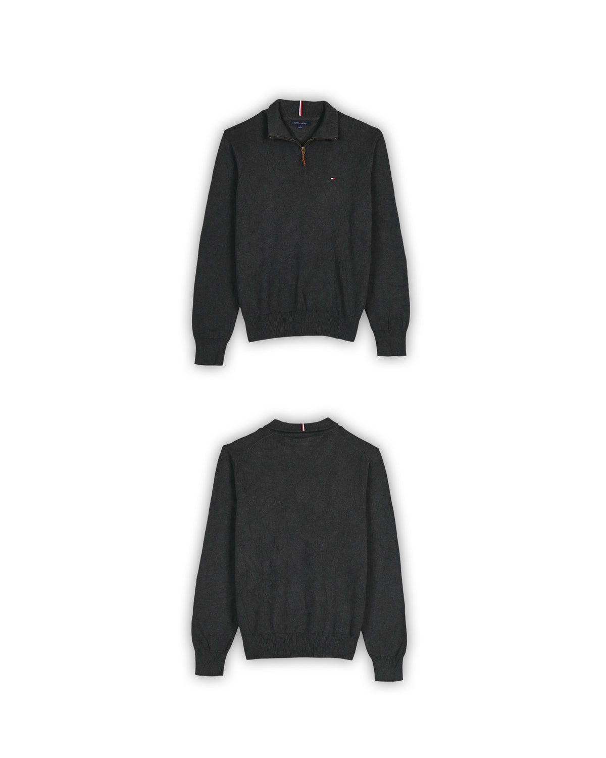TOMMY HILFIGER QUARTER-ZIP KNIT - L