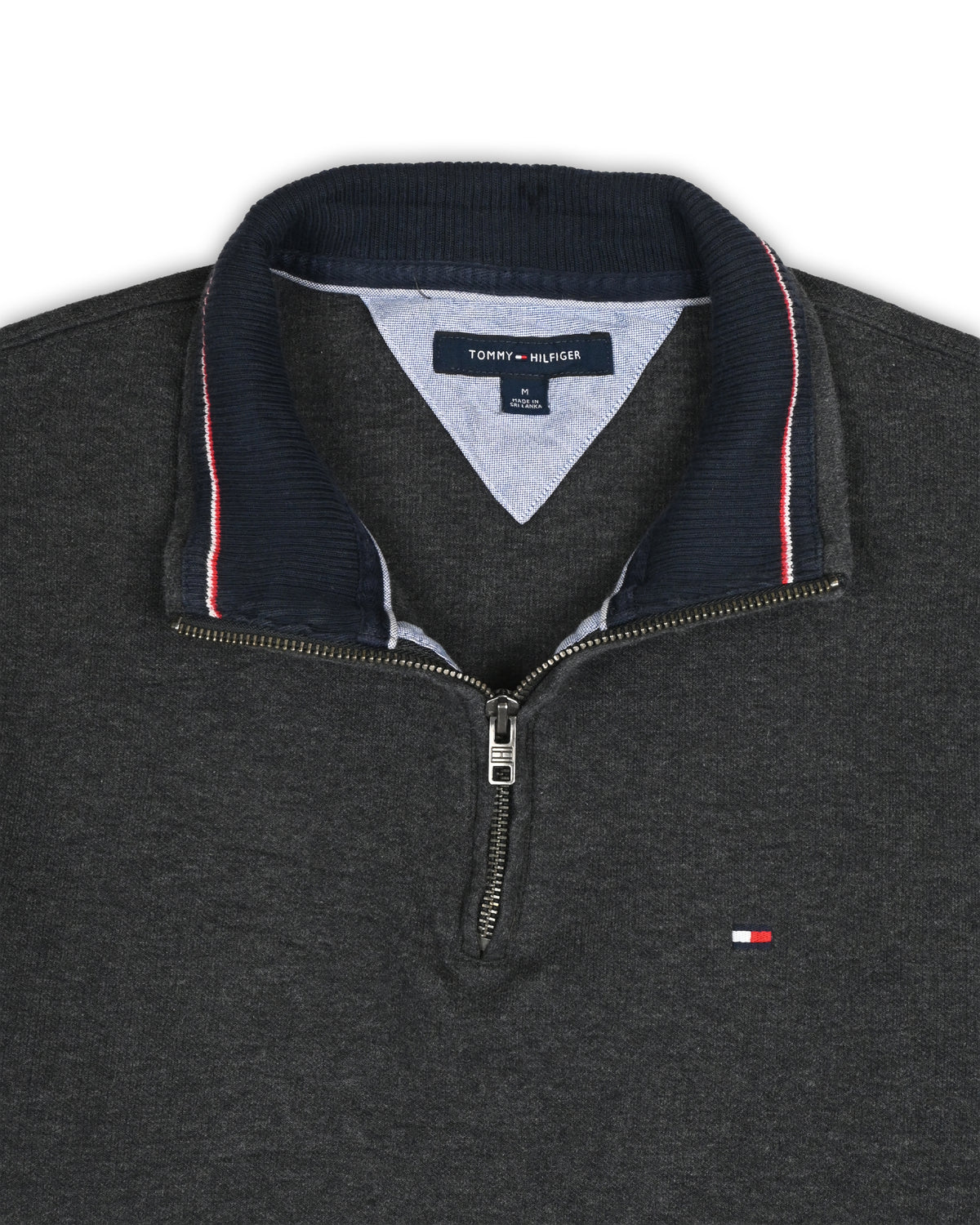 TOMMY HILFIGER QUARTER-ZIP KNIT - M