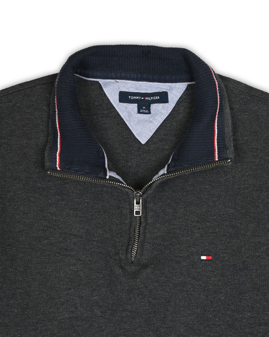 TOMMY HILFIGER QUARTER-ZIP KNIT - M