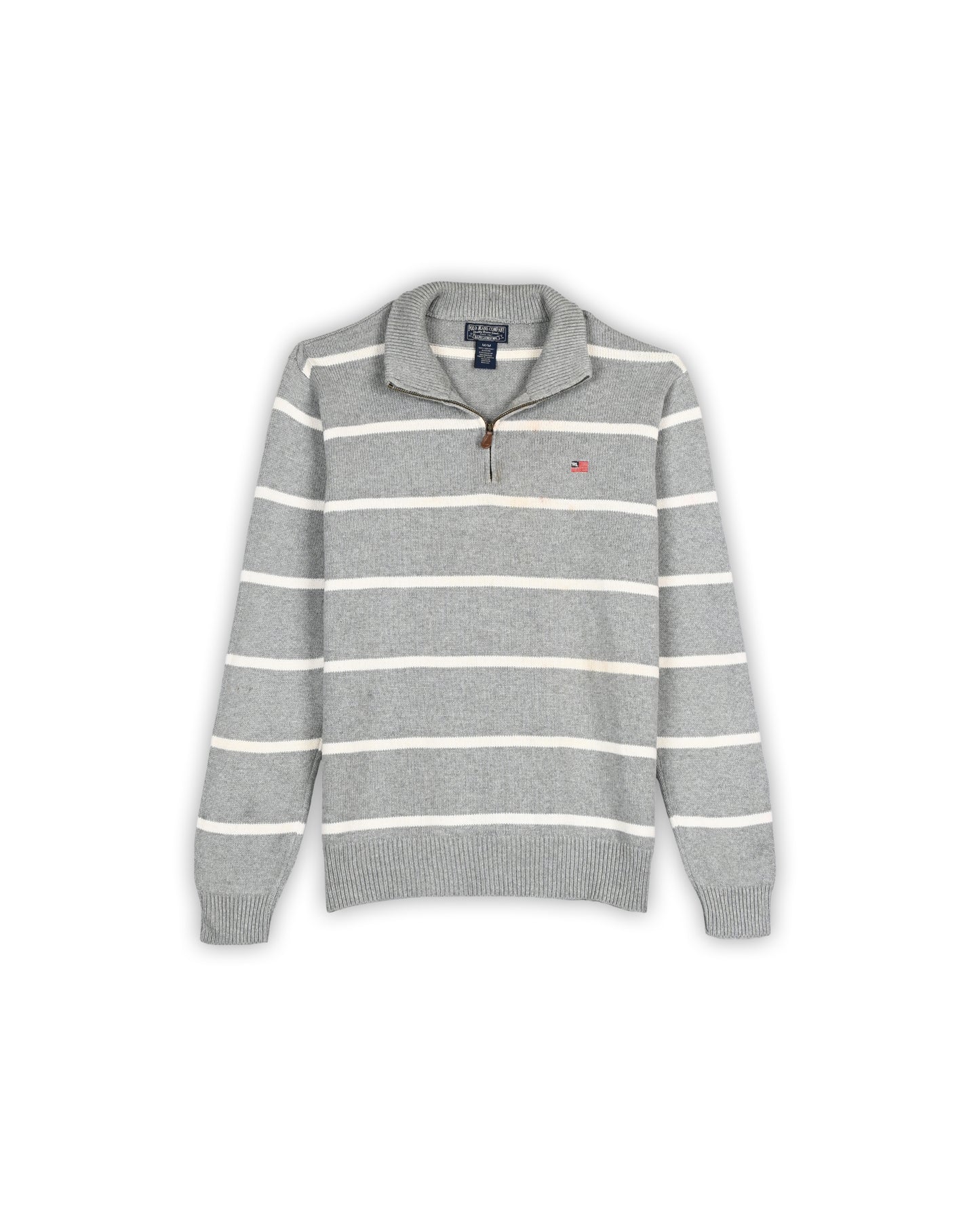 90'S POLO RALPH LAUREN QUARTER-ZIP KNIT - M