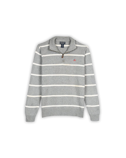 90'S POLO RALPH LAUREN QUARTER-ZIP KNIT - M