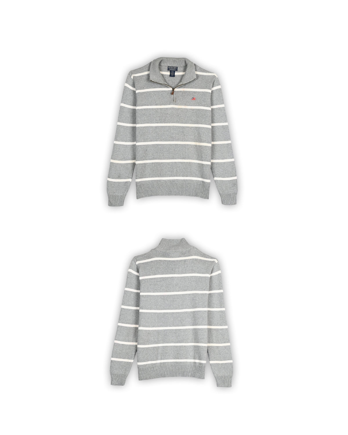 90'S POLO RALPH LAUREN QUARTER-ZIP KNIT - M