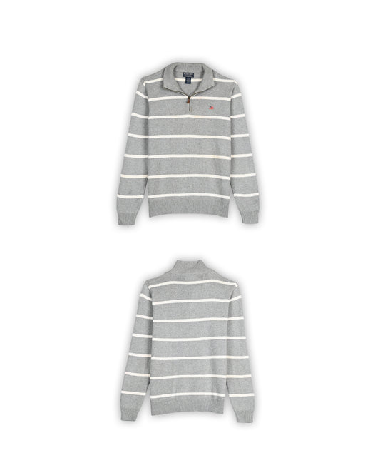 90'S POLO RALPH LAUREN QUARTER-ZIP KNIT - M