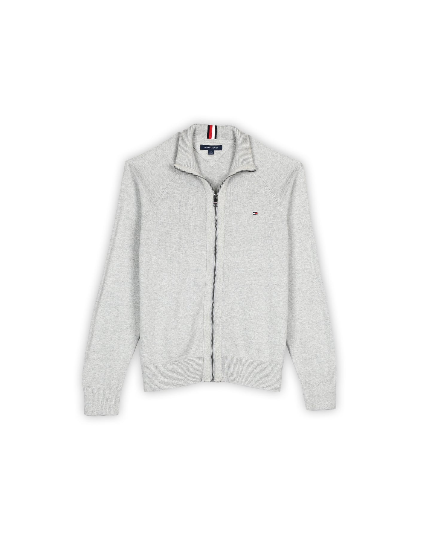 TOMMY HILFIGER ZIP-UP SWEATER - M