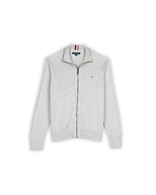 TOMMY HILFIGER ZIP-UP SWEATER - M