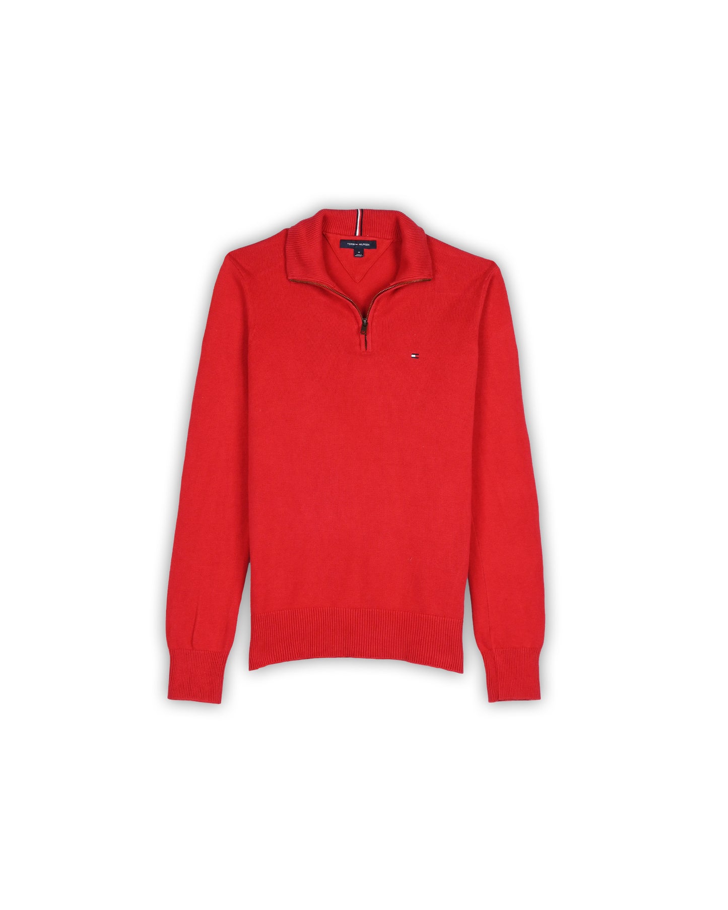 TOMMY HILFIGER QUARTER-ZIP KNIT - M