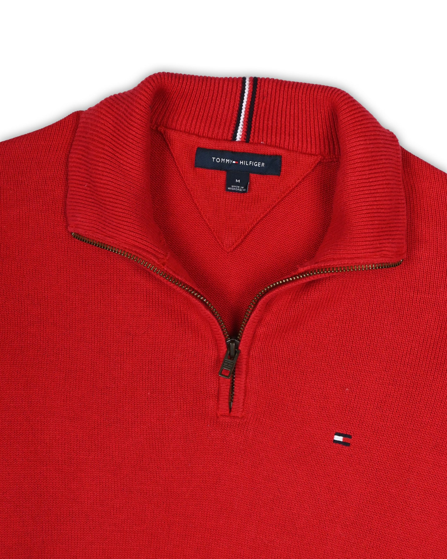 TOMMY HILFIGER QUARTER-ZIP KNIT - M
