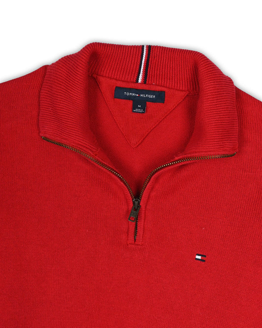 TOMMY HILFIGER QUARTER-ZIP KNIT - M