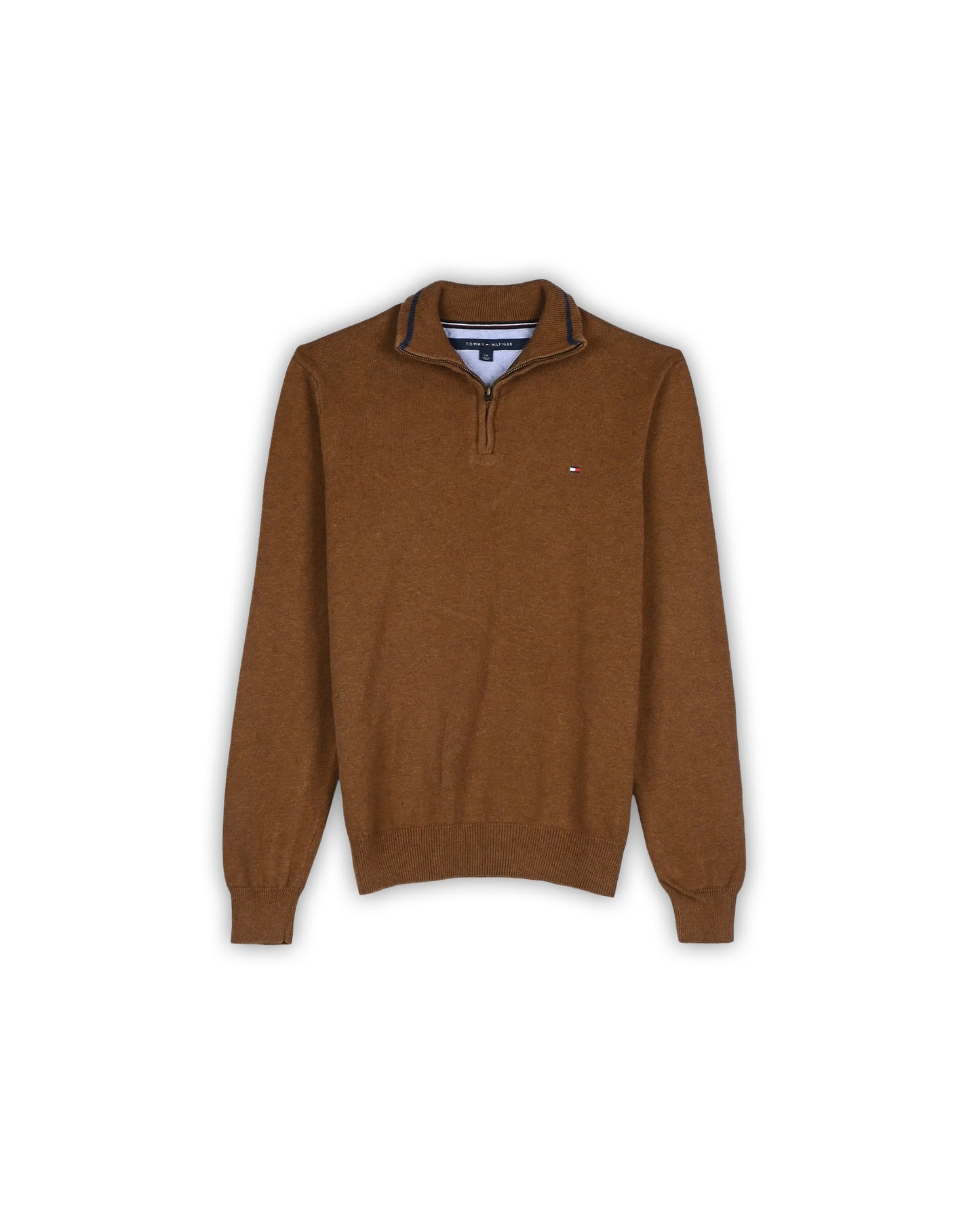 TOMMY HILFIGER QUARTER-ZIP KNIT - L