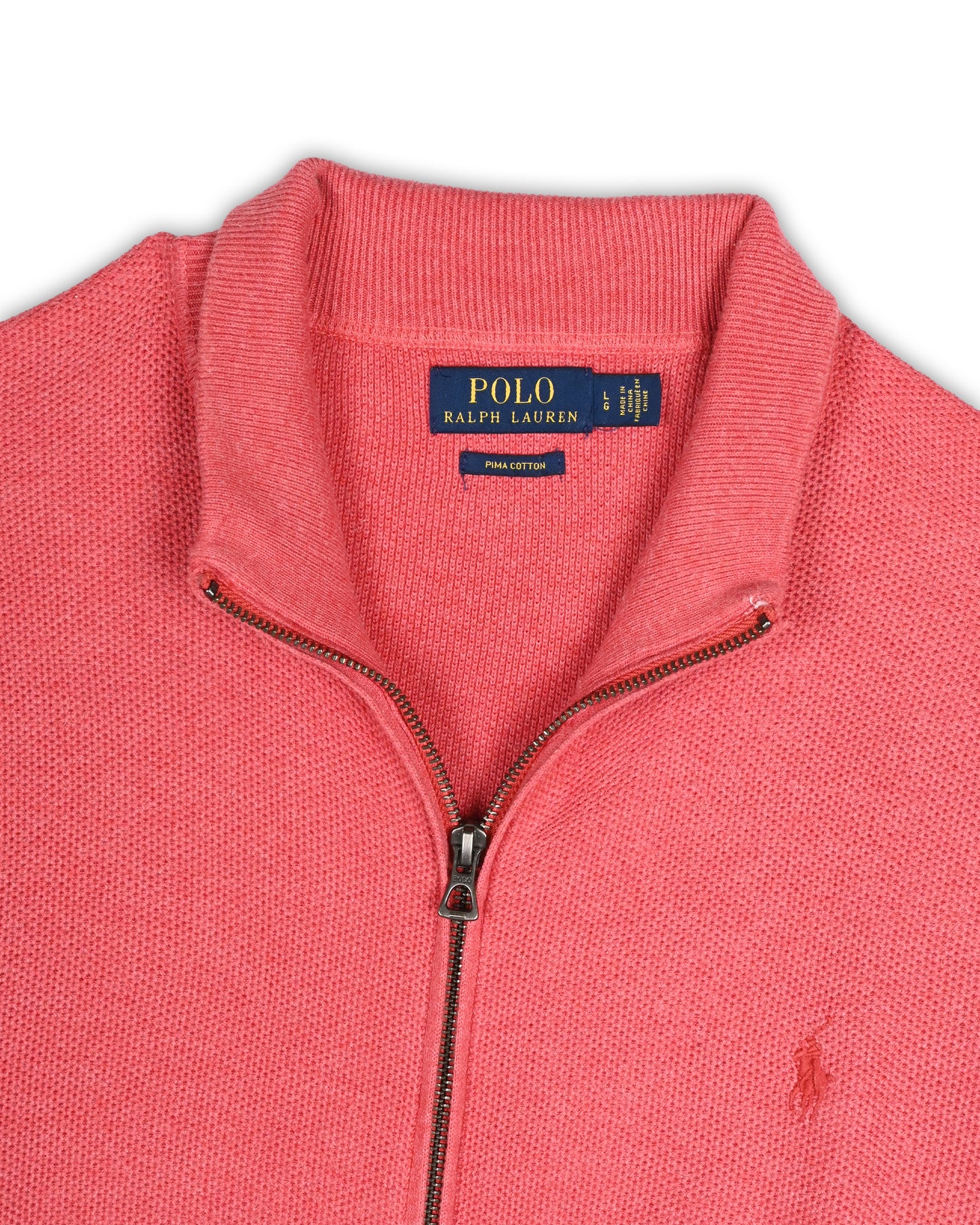 POLO RALPH LAUREN ZIPPER KNIT - L
