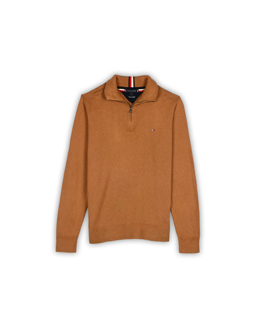 TOMMY HILFIGER QUARTER-ZIP KNIT - L