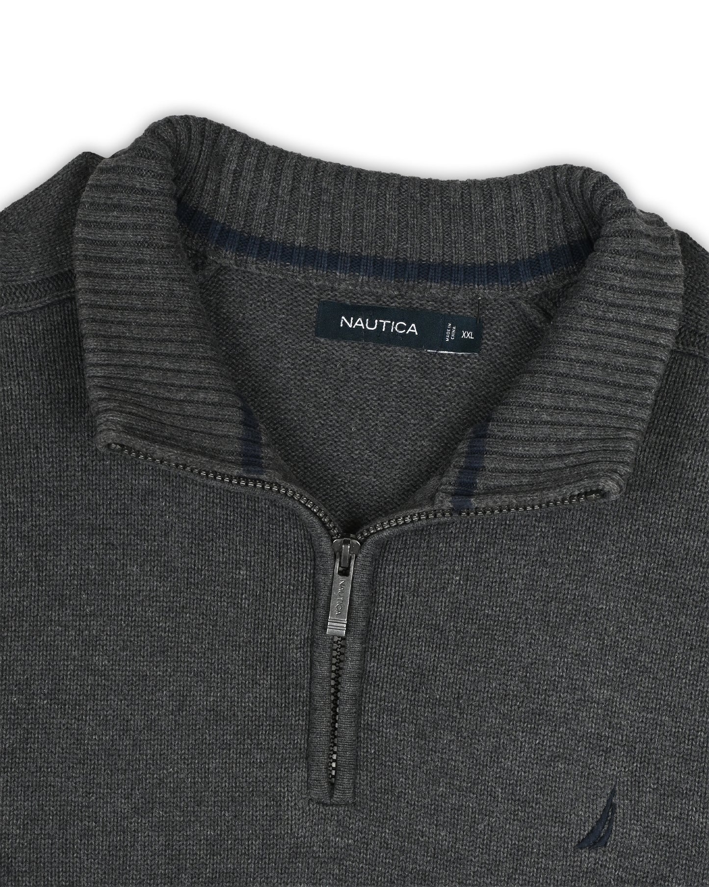 NAUTICA QUARTER-ZIP KNIT - XXL