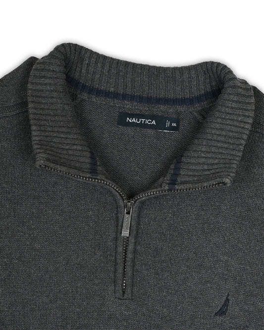 NAUTICA QUARTER-ZIP KNIT - XXL