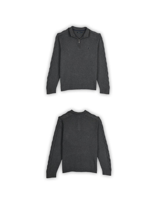 NAUTICA QUARTER-ZIP KNIT - XXL