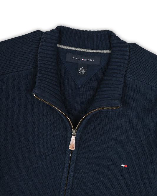 TOMMY HILFIGER ZIPPER SWEATER - M
