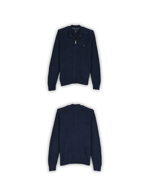 TOMMY HILFIGER ZIPPER SWEATER - M