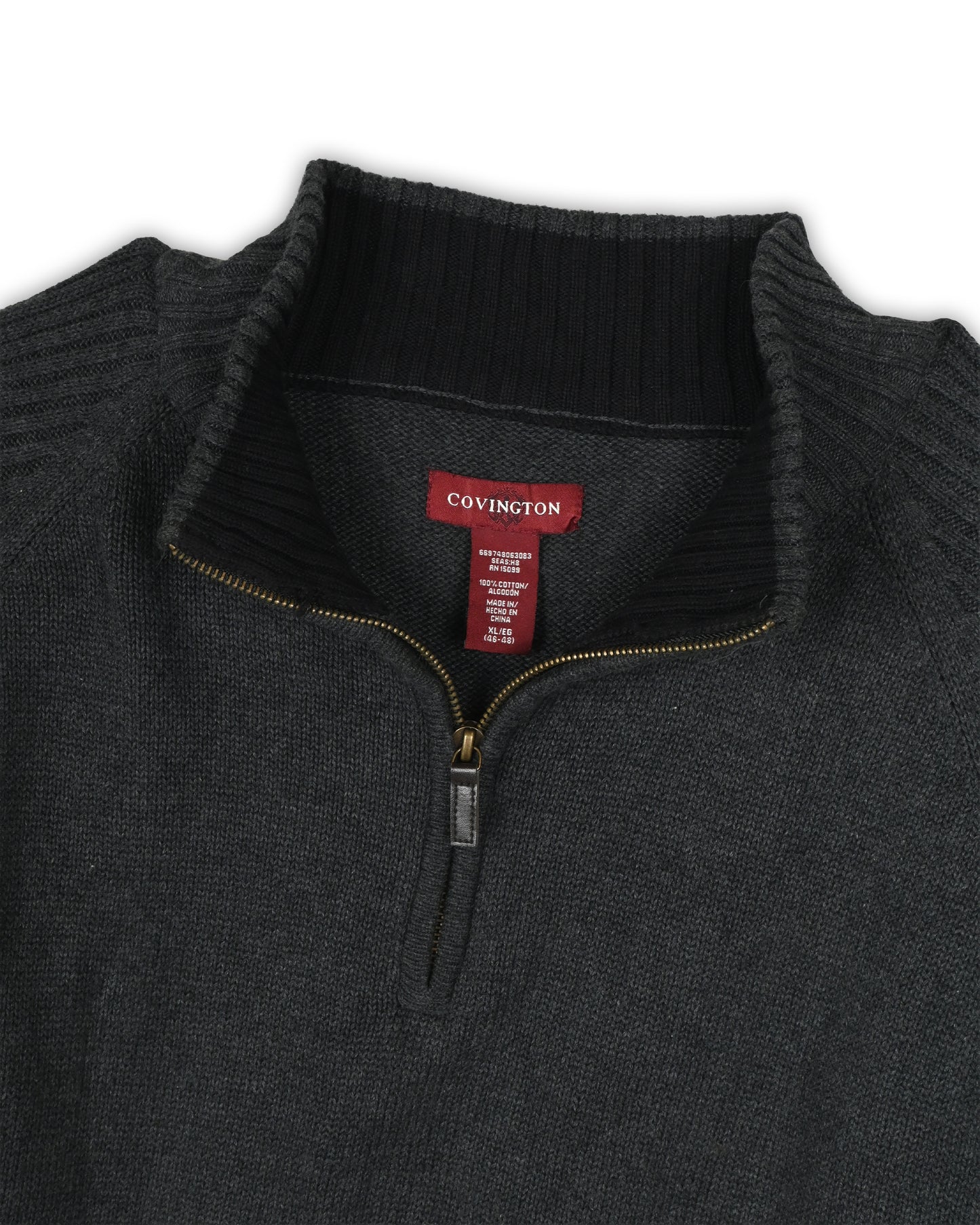 COVINGTON QUARTER-ZIP KNIT - XL