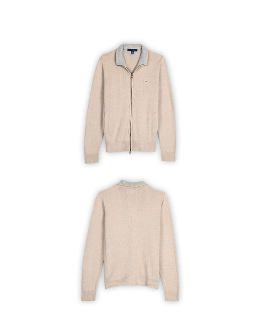 TOMMY HILFIGER ZIPPER SWEATER - M