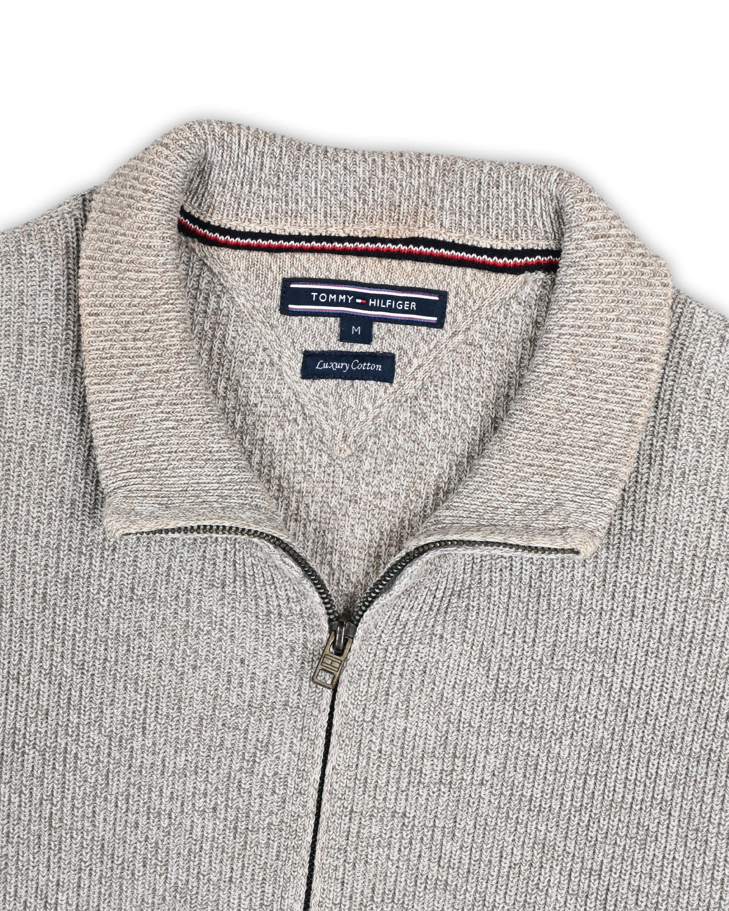 TOMMY HILFIGER ZIPPER SWEATER - M