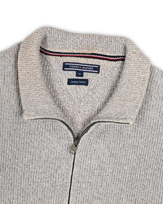 TOMMY HILFIGER ZIPPER SWEATER - M