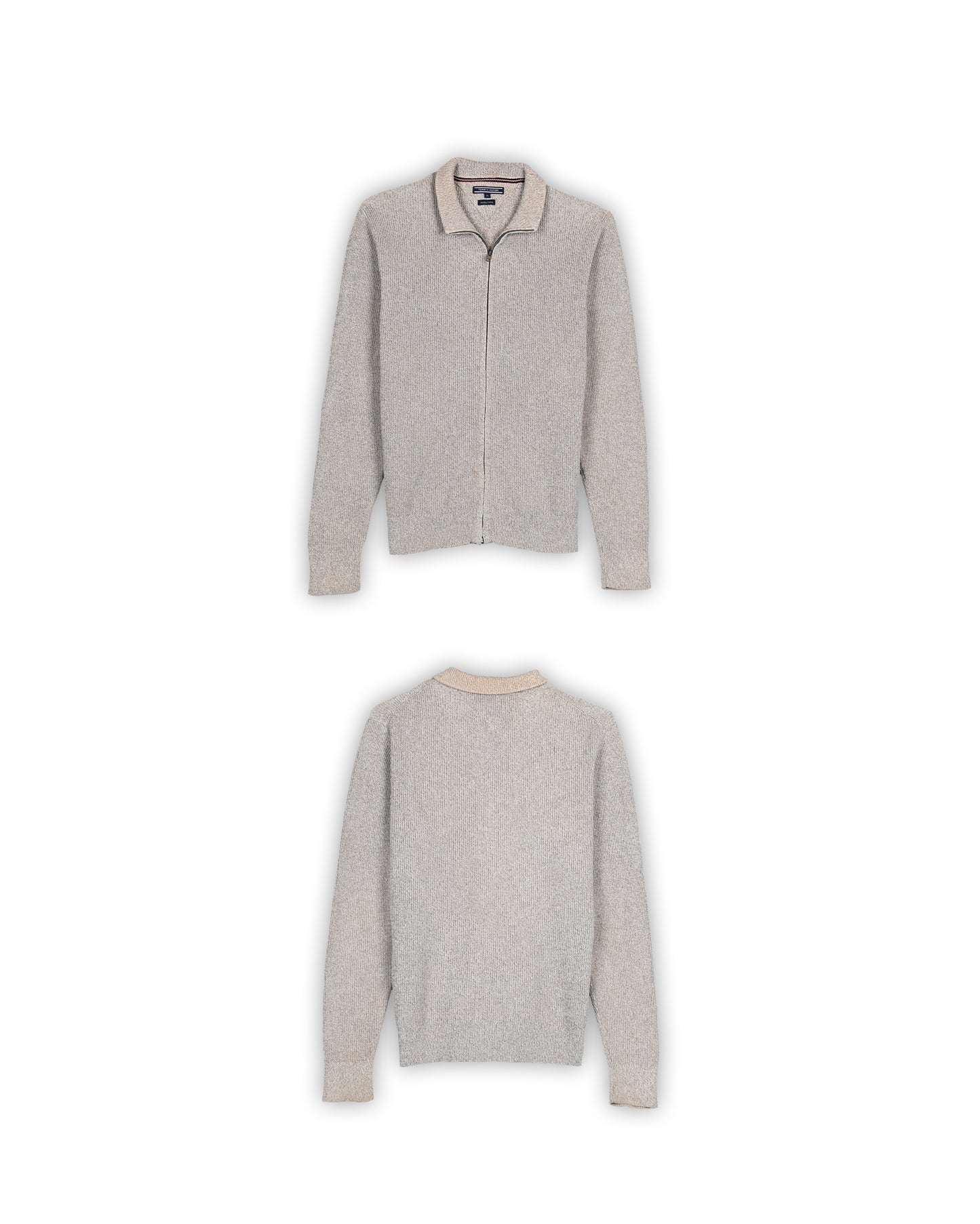 TOMMY HILFIGER ZIPPER SWEATER - M
