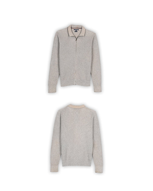 TOMMY HILFIGER ZIPPER SWEATER - M
