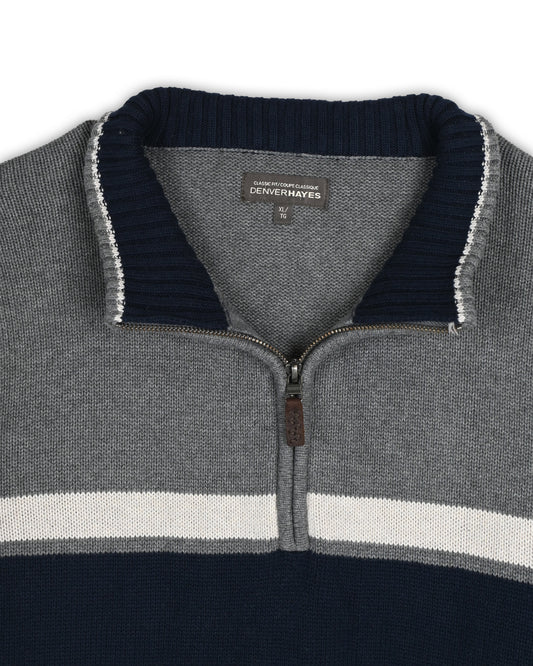DENVER HAYES QUARTER-ZIP KNIT - XL