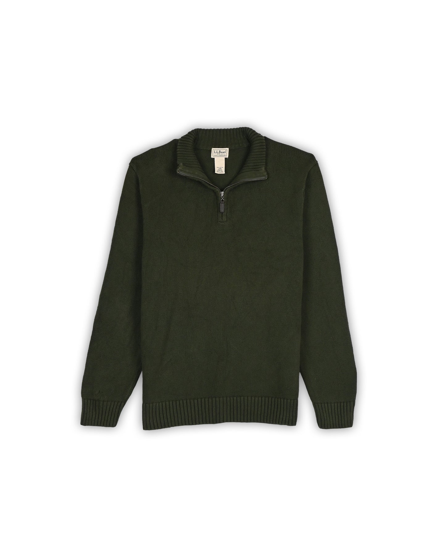 L.L.BEAN QUARTER-ZIP KNIT - L