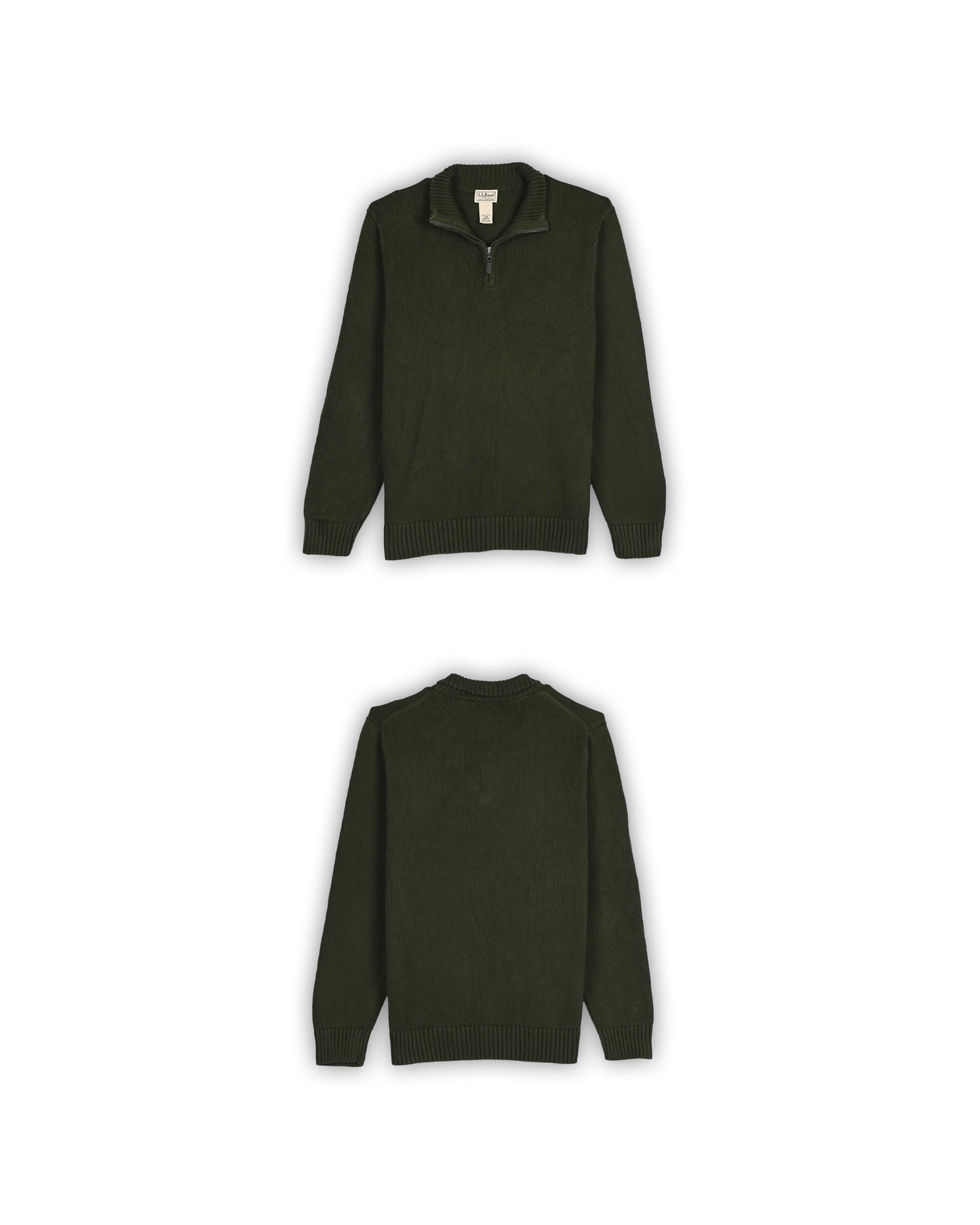 L.L.BEAN QUARTER-ZIP KNIT - L