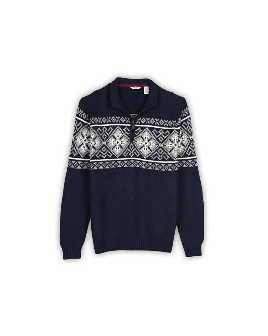 IZOD QUARTER-ZIP KNIT - XL
