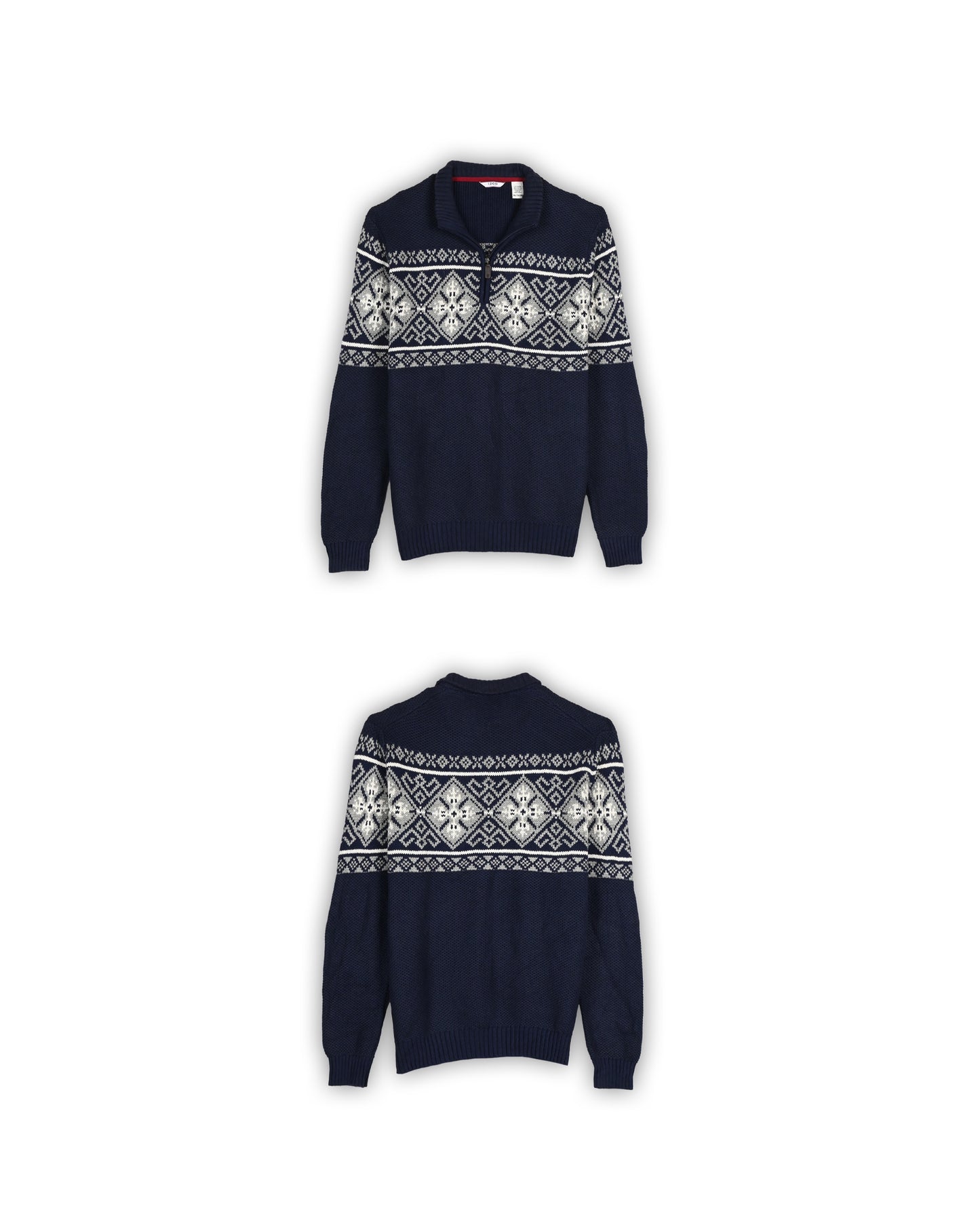 IZOD QUARTER-ZIP KNIT - XL