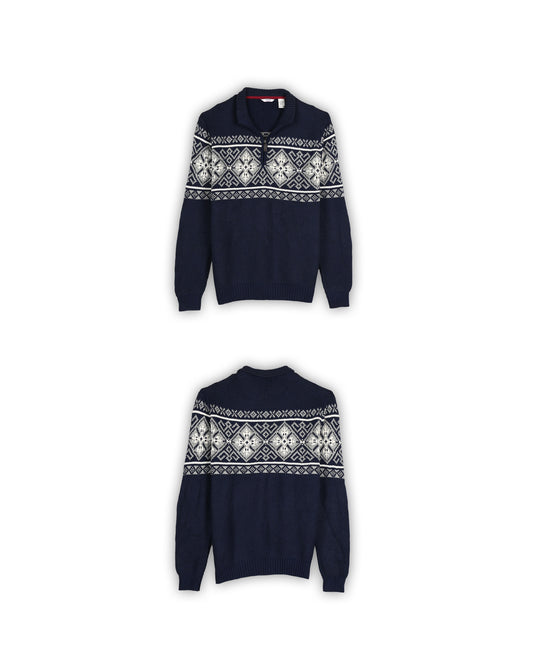 IZOD QUARTER-ZIP KNIT - XL
