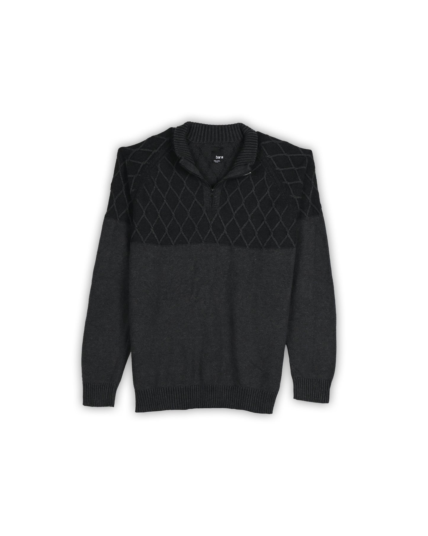 VINTAGE BAR QUARTER-ZIP KNIT - XXL
