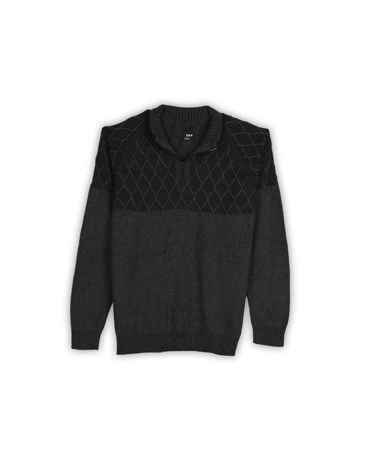 VINTAGE BAR QUARTER-ZIP KNIT - XXL