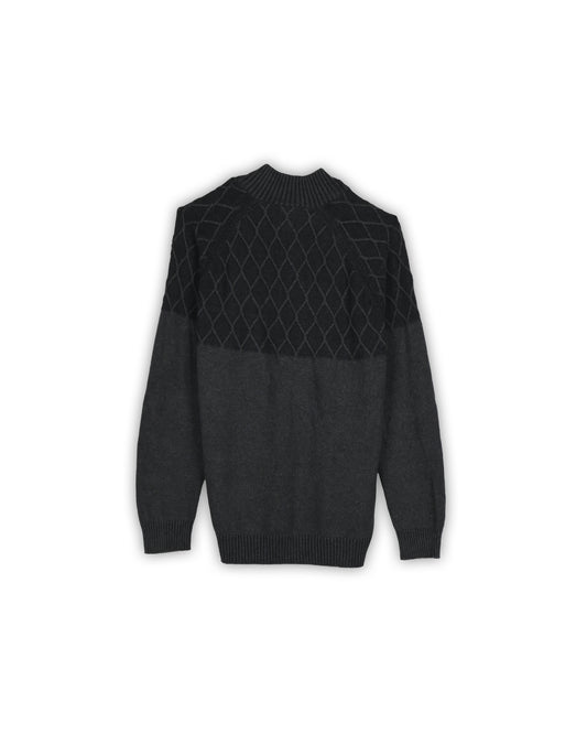 VINTAGE BAR QUARTER-ZIP KNIT - XXL