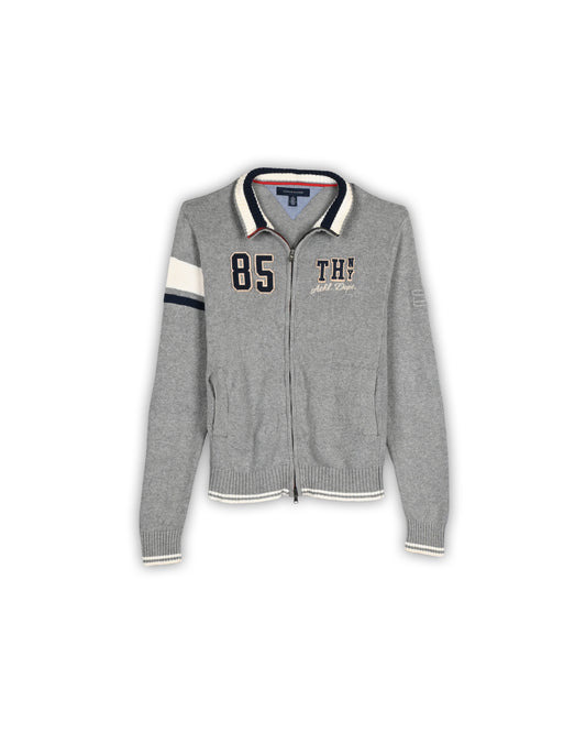 TOMMY HILFIGER ZIPPER SWEATER - XS